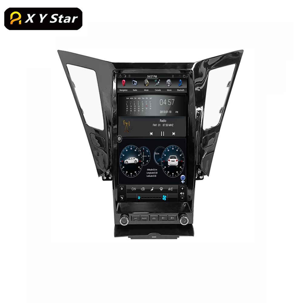 13.6 Inch Vertical Screen Radio Stereo Navigation Car Dvd Player Android For Sonata 2010-2014