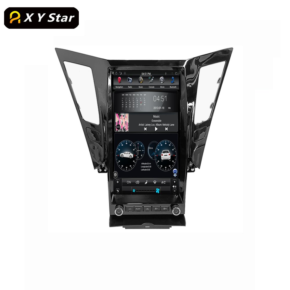 13.6 Inch Vertical Screen Radio Stereo Navigation Car Dvd Player Android For Sonata 2010-2014