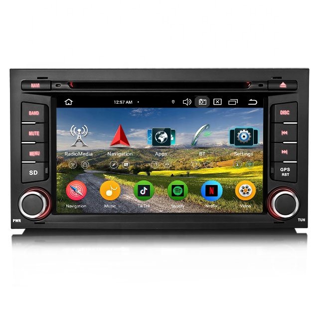 Erisin ES6732S 7" Octa-Core Android 13.0 Car Multimedia CarPlay for Seat Leon GPS Navi BT5.0 Car Dvd Player