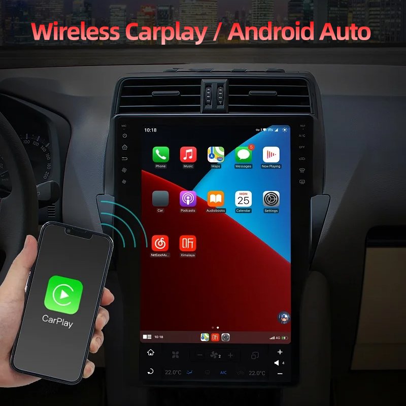 4G+64G 15-inch dvd car radio stereo android touch screen multimedia player carplay gps navigation For LEXUS GX400 GX460 2010-202