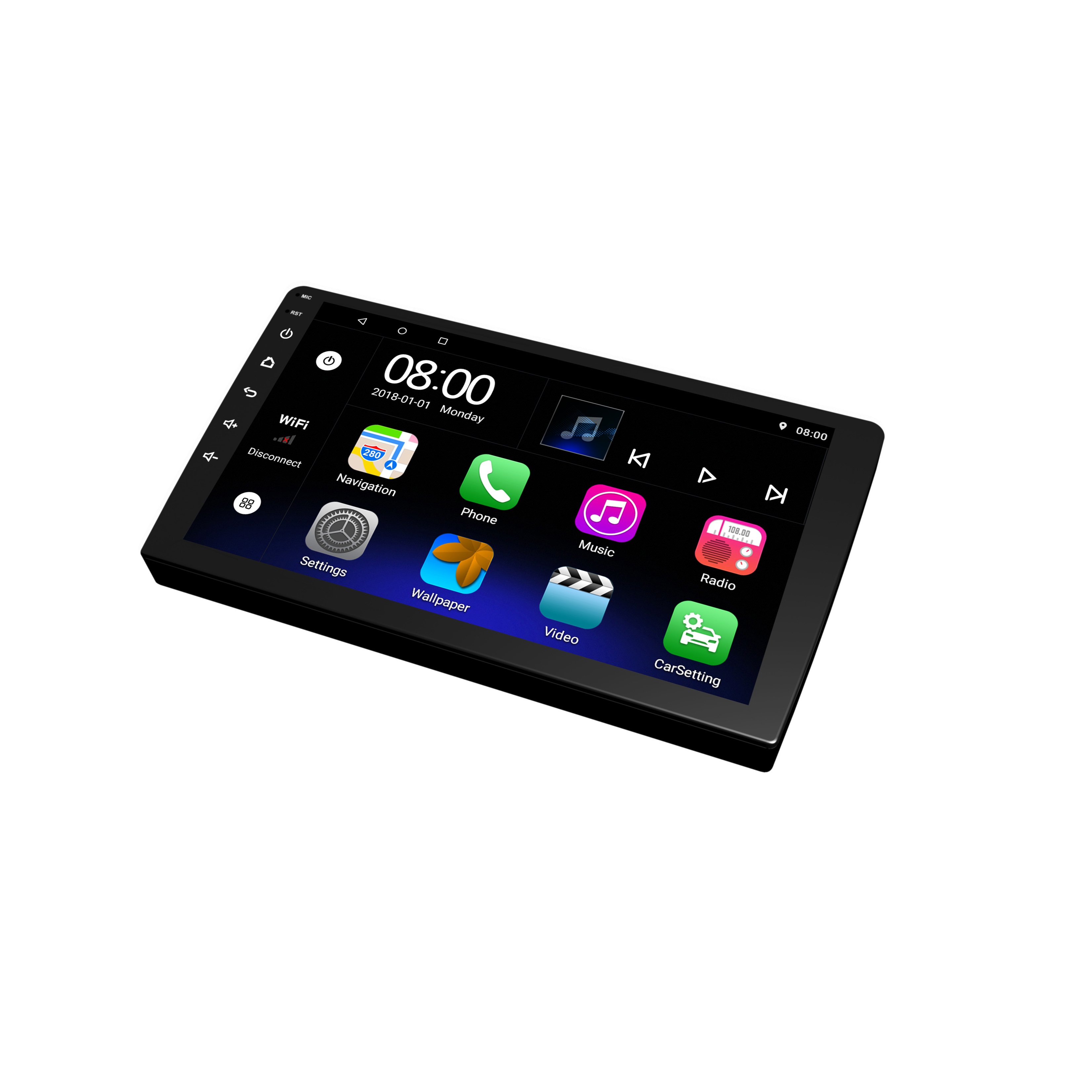 Universal 7 Inch 2 Din Touch Screen GPS Navigation Android Car DVD Player Android 10 Auto Electronics Car Mp3 Player