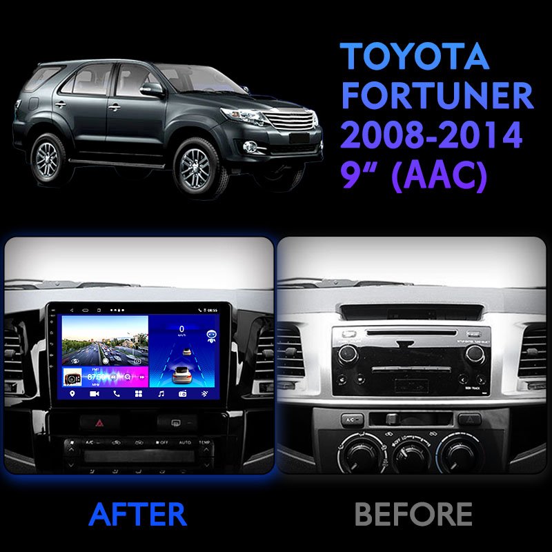 Android multimedia System car dvd player 9 inch touch screen for TOYOTA FORTUNER 1 2008 2014 GPS Naxigation double din car audio