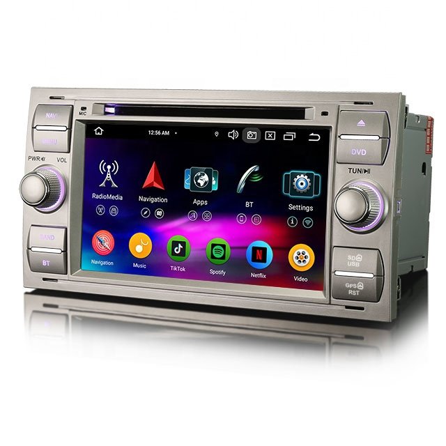 ES6766FS IPS Android 13.0 DSP Car GPS Navi Auto Radio for FORD C-Max Connect CarPlay 4G Car Multimedia Player