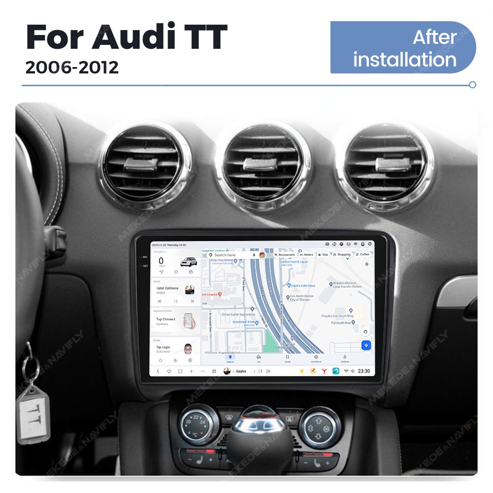 DUDU7 UIS7870 Android 13 Car Radio DVD Player 12G+512G 2000*1200 Navigation GPS For Audi TT MK2 8J 2006 - 2012