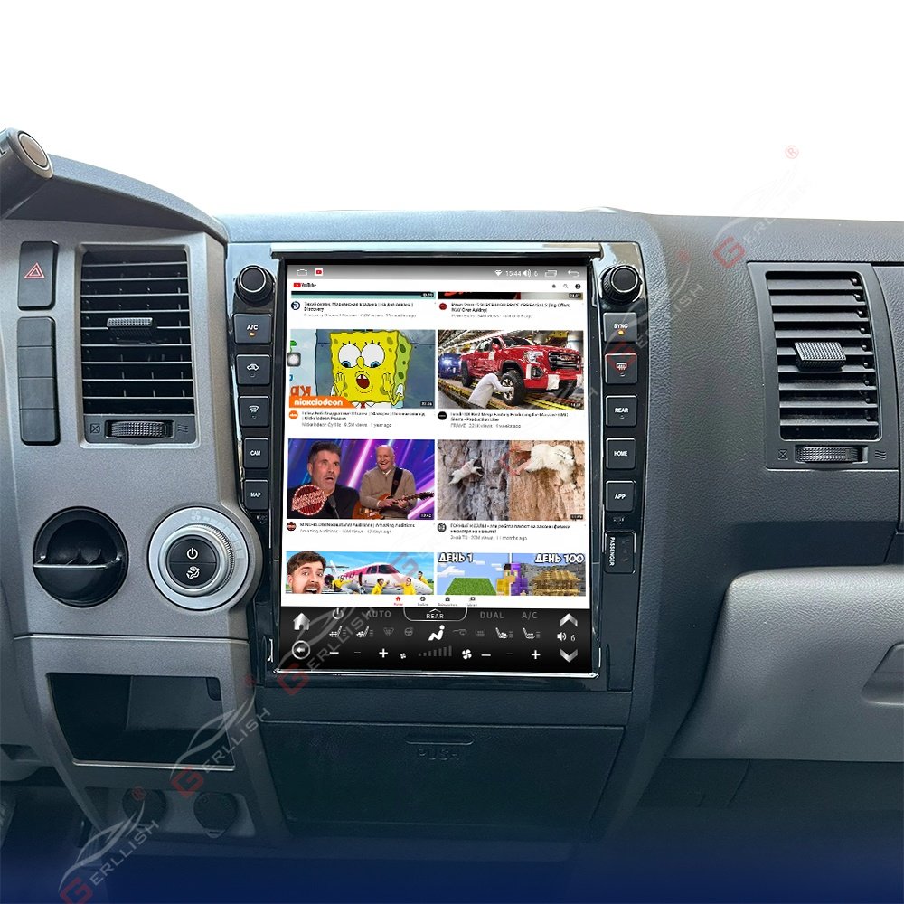 13" Vertical screen tesla style android car radio stereo dvd player for toyota tundra/ Sequoia 2007-2011 gps navigation