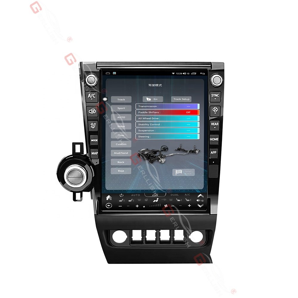 13" Vertical screen tesla style android car radio stereo dvd player for toyota tundra/ Sequoia 2007-2011 gps navigation