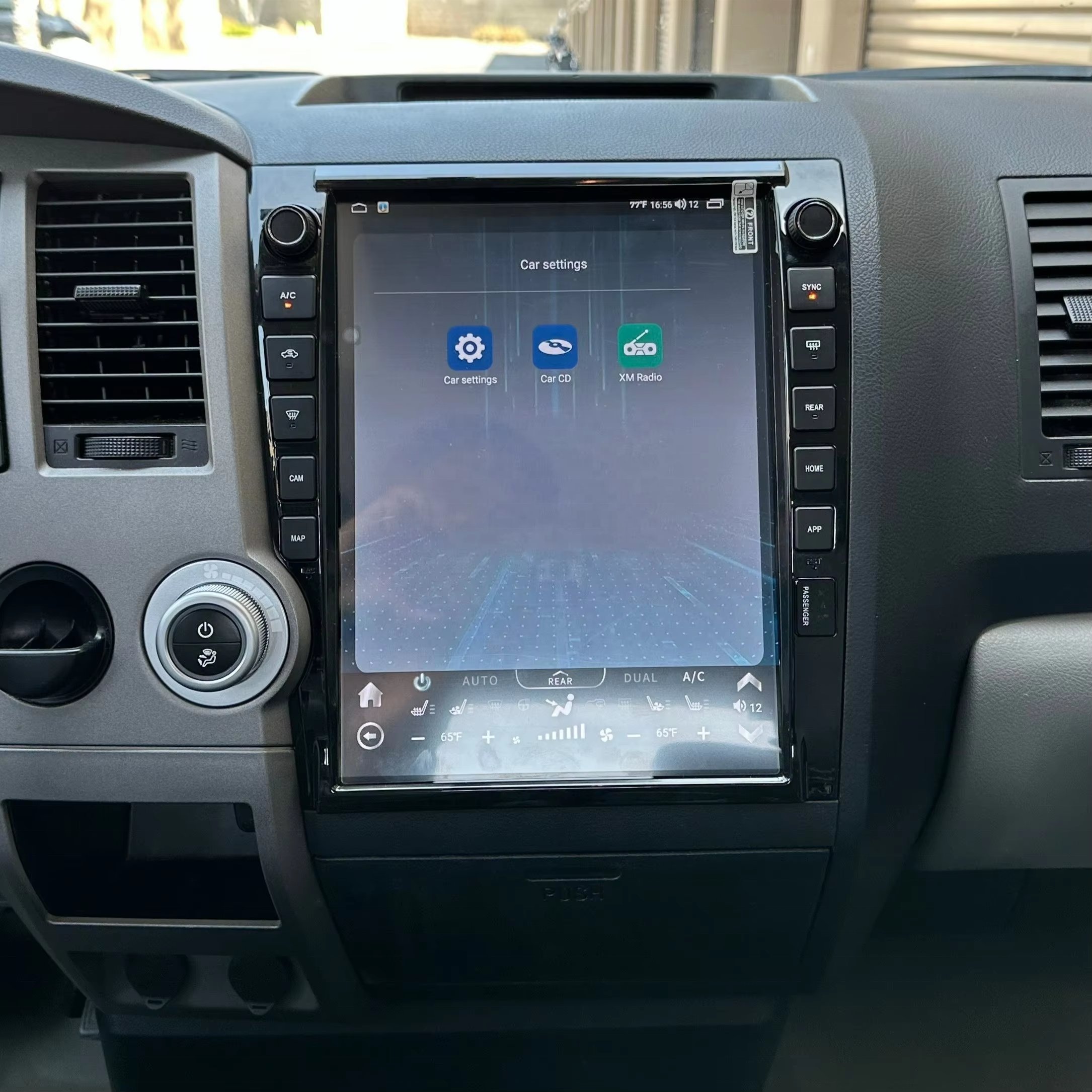 13" Vertical screen tesla style android car radio stereo dvd player for toyota tundra/ Sequoia 2007-2011 gps navigation