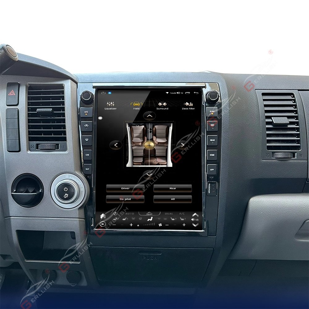 13" Vertical screen tesla style android car radio stereo dvd player for toyota tundra/ Sequoia 2007-2011 gps navigation