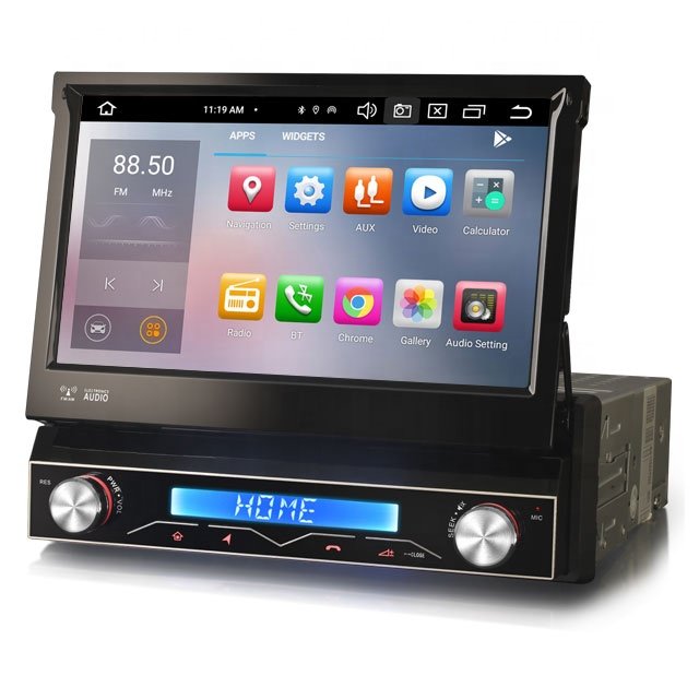 Erisin ES8568U 7 inch universal 1 Din Android 12.0 wireless BT5.0 CarPlay 4G TPMS DAB DSP car dvd player