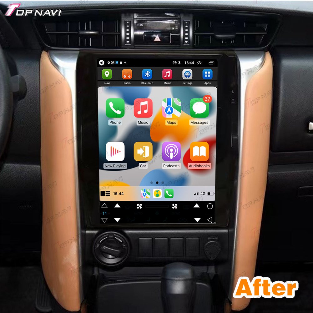12.1 Inch Touch Screen Car DVD Player Android Auto Compatible Auto Radio for Toyota Fortuner 2016-2022 IPS Screen Dashboard