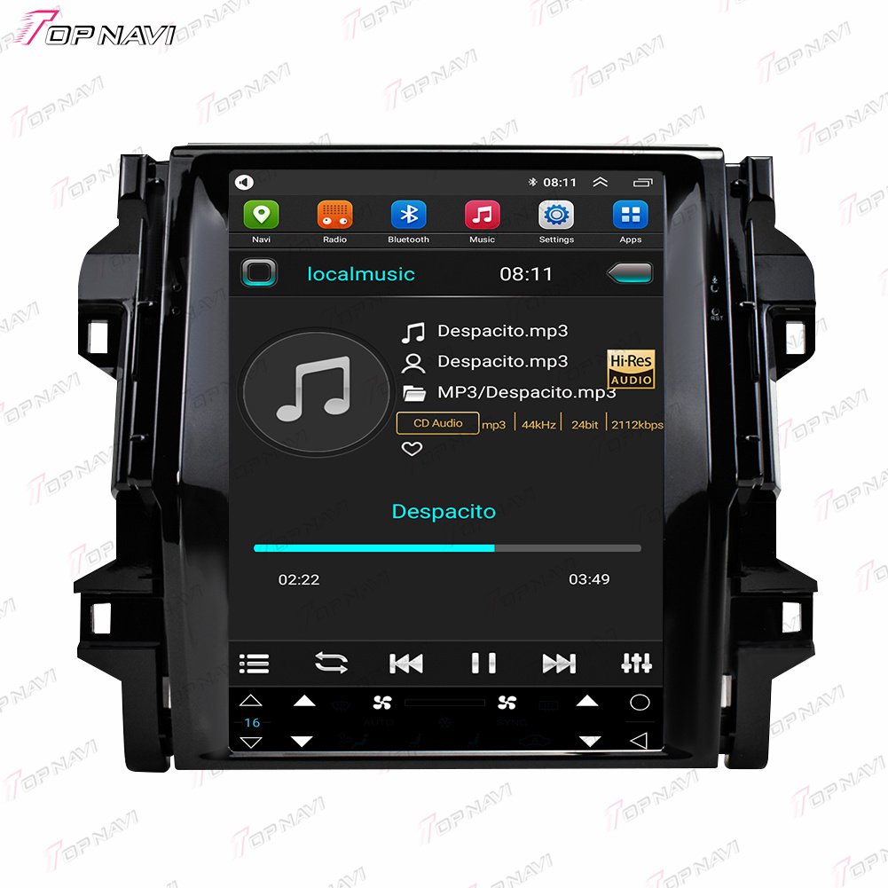 12.1 Inch Touch Screen Car DVD Player Android Auto Compatible Auto Radio for Toyota Fortuner 2016-2022 IPS Screen Dashboard