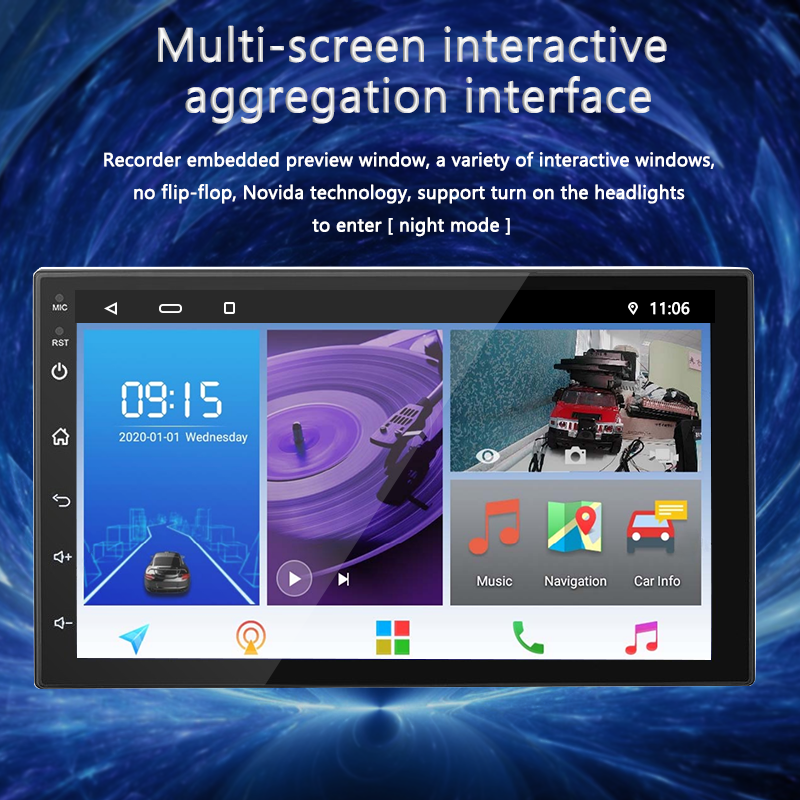 T5 universal car dvd media player 2gb 32gb 4gb ram 64gb radio 7/9/10.1 inch touch screen android car stereo