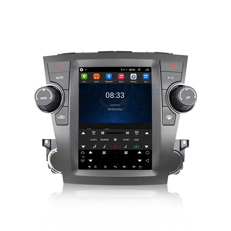 Android vertical-screen car DVD player GPS navigation FOR TOYOTA Highilander Car Broadcast multimedia