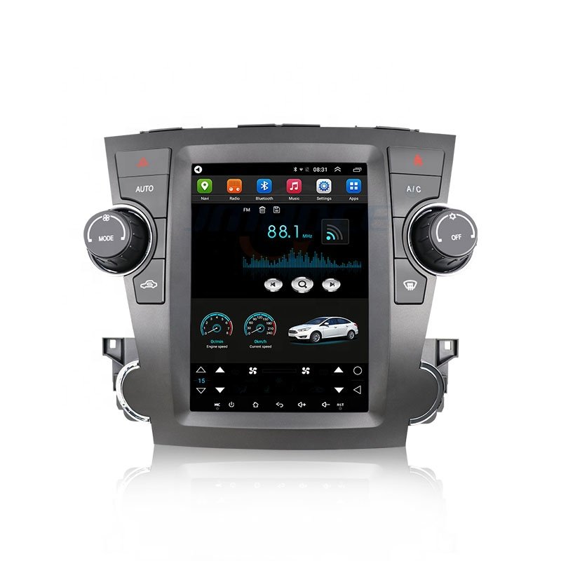 Android vertical-screen car DVD player GPS navigation FOR TOYOTA Highilander Car Broadcast multimedia