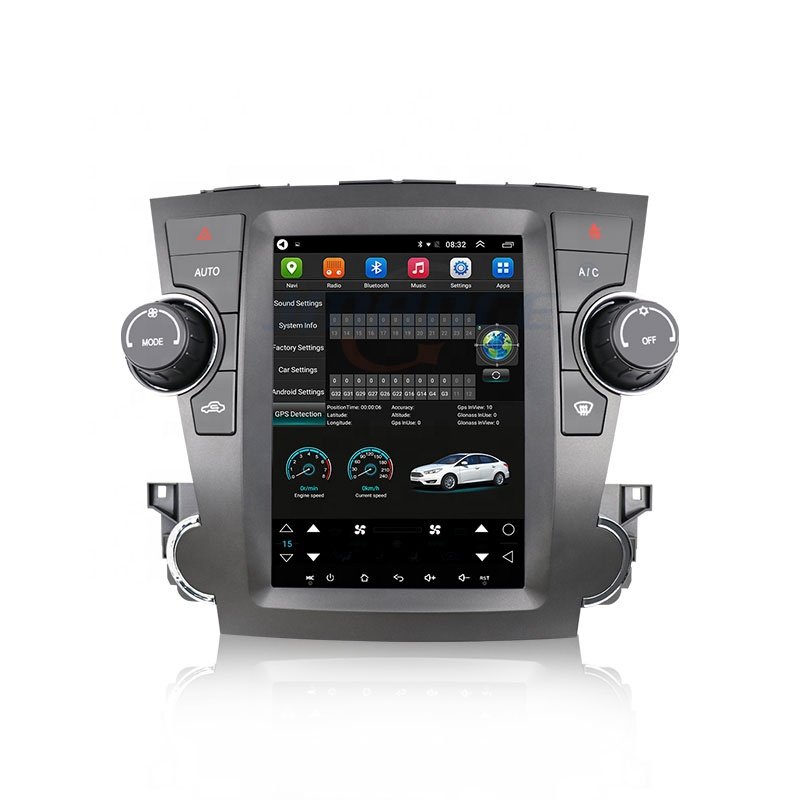 Android vertical-screen car DVD player GPS navigation FOR TOYOTA Highilander Car Broadcast multimedia