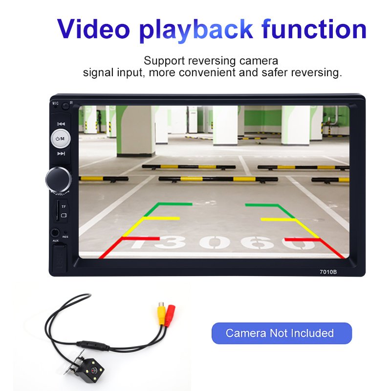 Factory price Car Stereo Car Mp5 Player 2 Din 7" Touch Screen Bt Usb Fm Aux 7010b 7018b 7023 With Rear View Camera