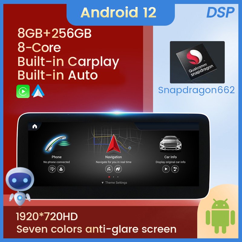 8+128/8+64/2+32G Android car video gps player for Mercedes Benz A Class W176/GLA Class X156/CLA Class W117 audio navigation