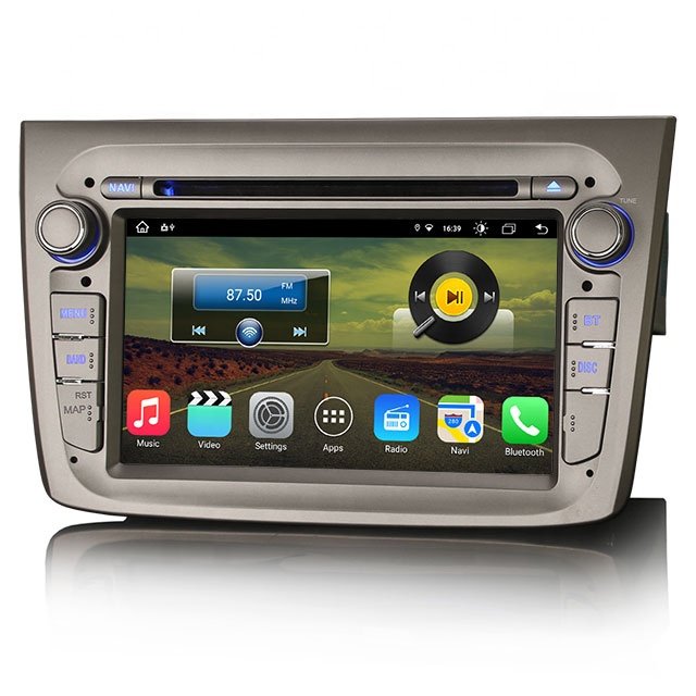 Erisin ES8830M 7 inch 64GB Android 12 wifi 4G DSP Wireless Carplay Android Auto Car gps stereo for Alfa Romeo Mito Car Radio