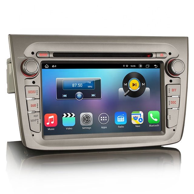 Erisin ES8830M 7 inch 64GB Android 12 wifi 4G DSP Wireless Carplay Android Auto Car gps stereo for Alfa Romeo Mito Car Radio