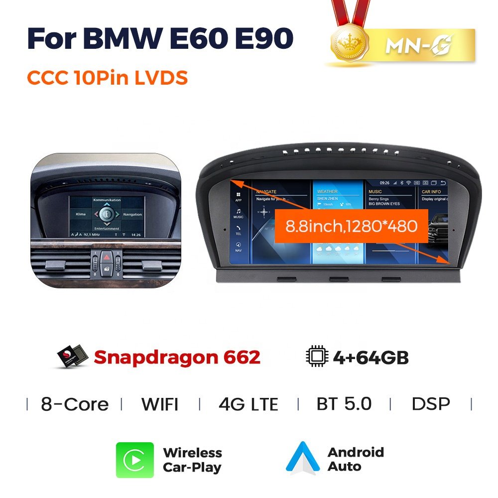 Navifly 680 Auto electronics Multimedia android car stereo support DVR OBD DAB DSP SWC for bmw e60 e90 8.8inch
