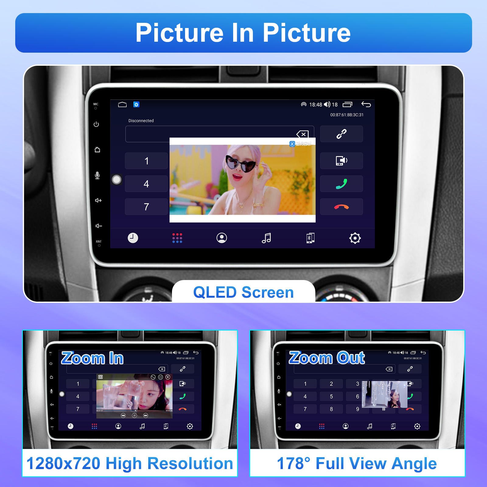 2 Din 9" Android Stereo Ram 4gb 64gb Rom Bt Fm Dsp Radios Para Autos Multimedia Video Car Dvd Player 10 Inch Car Android Player