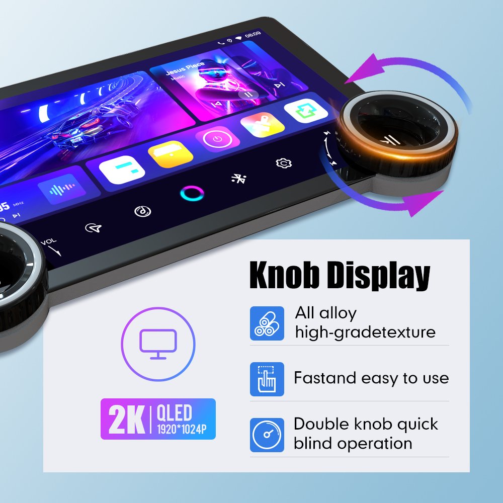 DIAMOND 2K Qled Screen 10.1/10.33/11.5/11.8 Inch Double Din Car Stereo 2 Din Android Car Radio Car DVD Player Navigation GPS