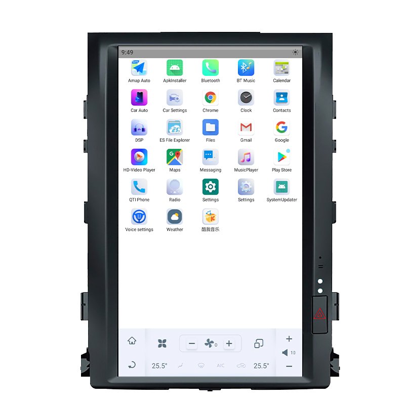 Hot Sales 16 Inch Tesla Vertical Android Touch Screen Indash Car Radio For Toyota Land Cruiser Lc200 Low Configuration