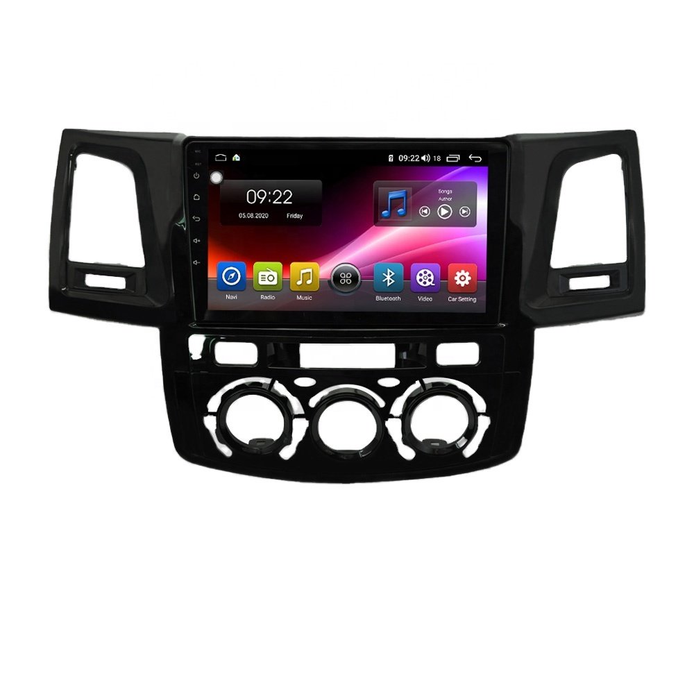 Supplier Hot Android 10 Car Stereo 6G+128G GPS Navigation Multimedia Video Head Unit RDS for Toyota Fortuner 2008-2014 Car dvd Player