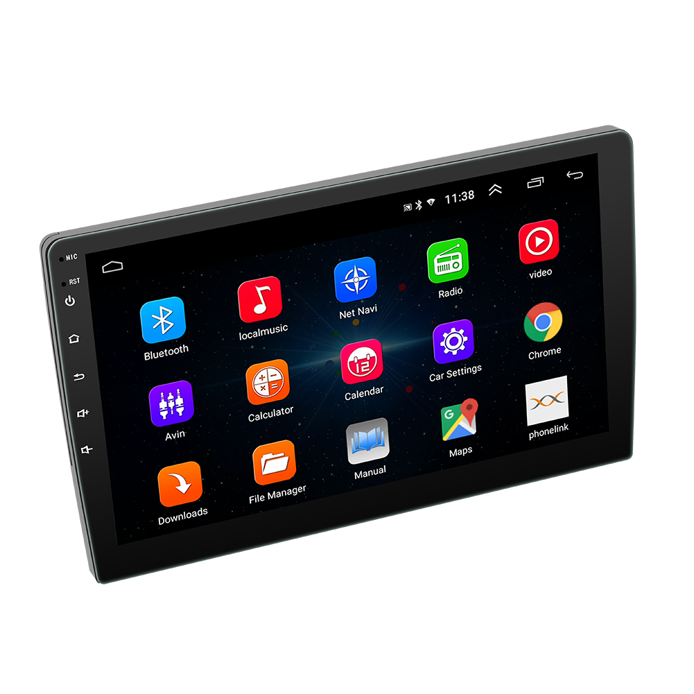 Universal 9/10 inch 2 Din Android 12Car Radio Stereo 2.5D Tempered Glass Touch Screen Car DVD Player with WIFI GPS FM