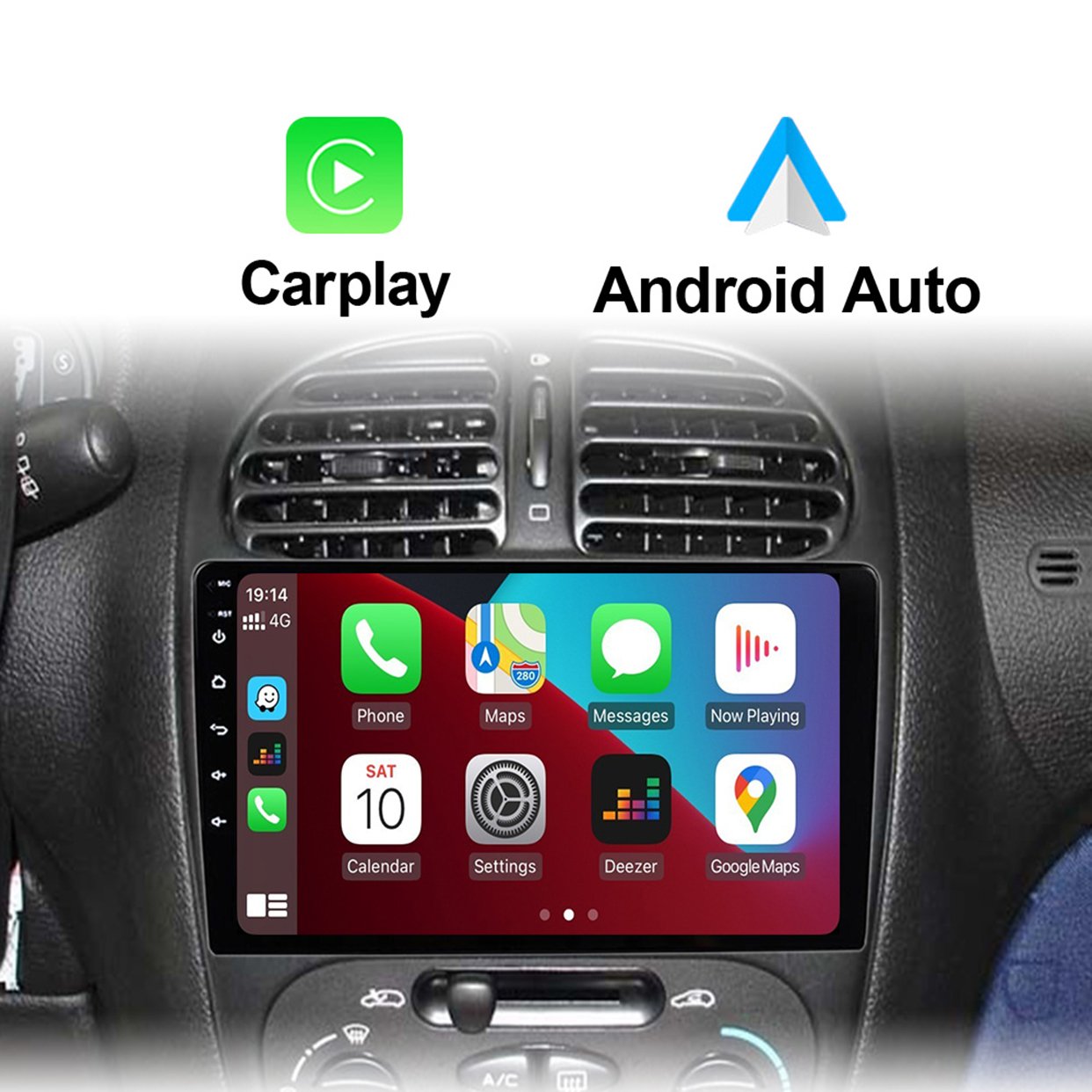 Crbrillar 9'' Android 12 Car Stereo Multimedia Car DVD Player For Hummer H3 2005-2010 Left-hand Drive Carplay GPS Wifi BT FM RDS