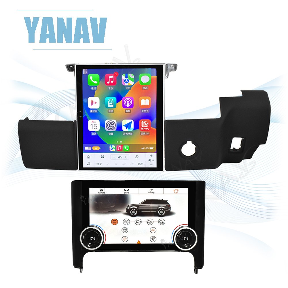 RHD Car Radio Android 13 8+128GB GPS Navigation Multimedia Player Carplay For Land Rover Range Rover Sport L320 2009-2013