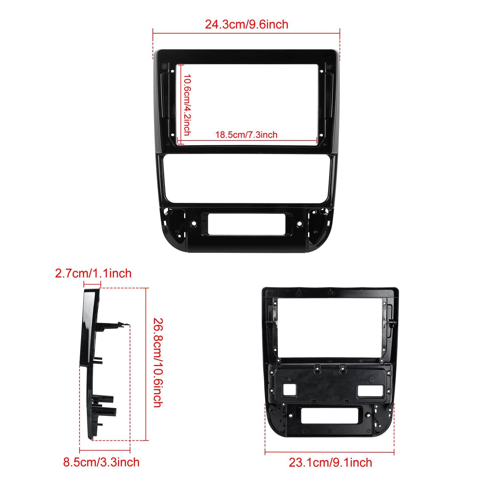 Podofo Android 9 Inch Car Radio For Peugeot 406 1999-2004(Left-hand Drive)Carplay Android Auto GPS RDS HIFI Support AHD Camera