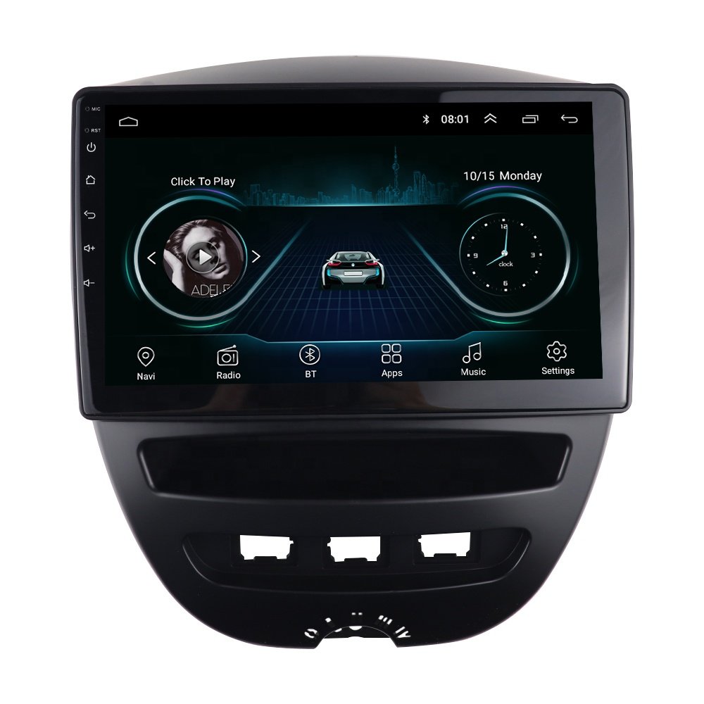 Car Audio Fascia for TOYOTA AYGO CITROEN C1 PEUGEOT 107 10.1 INCH Radio Frame Stereo GPS DVD Player Install Panel Dash Mount Kit