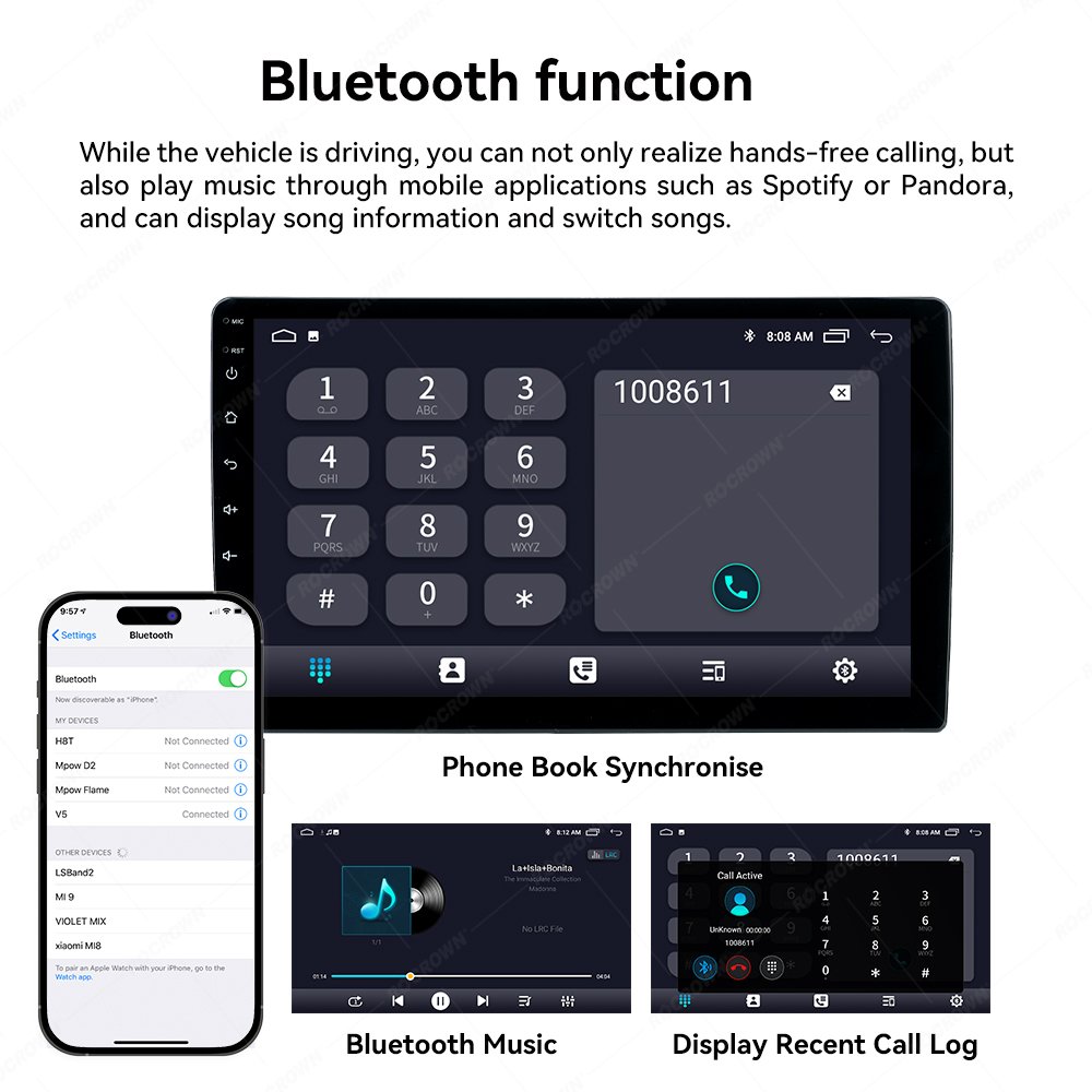 Car dvd Android 12 Car Multimedia Player 9 Inch For Universal Radio Stereo Audio Head Unit Carplay Screen Android car Radio