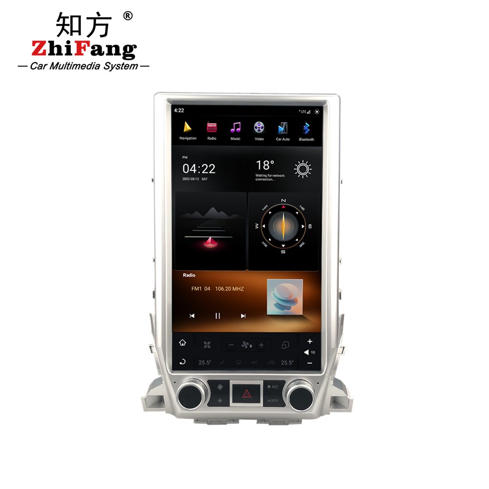 Car DVD Player Built-in Carplay Android auto For TOYOTA LAND CRUISER 200 2008-2015 HIGH Old to New 16" inch tesla screen 4G