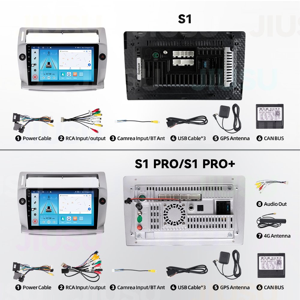 Android 12 Car Radio Touch Screen DVD Player Stereo Multimedia Audio System for Citroen C4 C-Triomphe C-Quatre 2004-2009