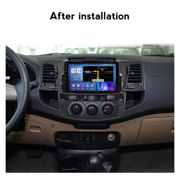 2 Din 2.5D Touch Screen 9 Inch Android 11 Bt Handsfree Phone Call Car Radio For Toyota Fortuner Hilux 2007 2008 2012 2014 2015