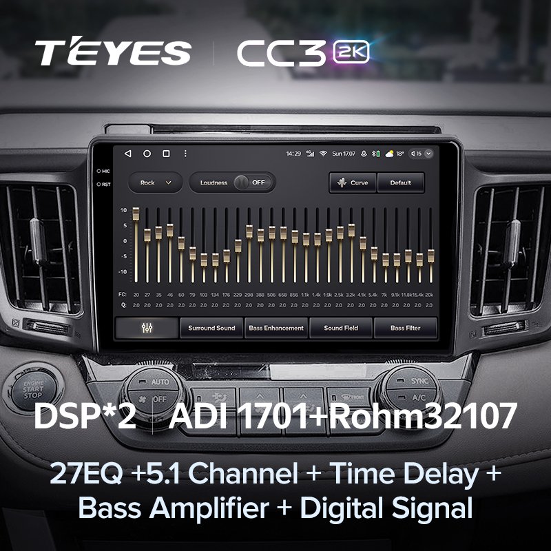 TEYES CC3 2K For Toyota RAV4 4 XA40 5 XA50 2012 - 2018 Car Radio Multimedia Video Player Navigation stereo GPS No 2din 2 din dvd
