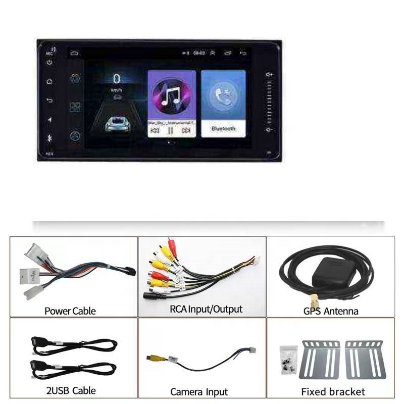 XinYoo Android GPS for Toyota Universal 7''Touch Screen with Radio USB WIFI Mirror Link car MP5 Player Car audio Player