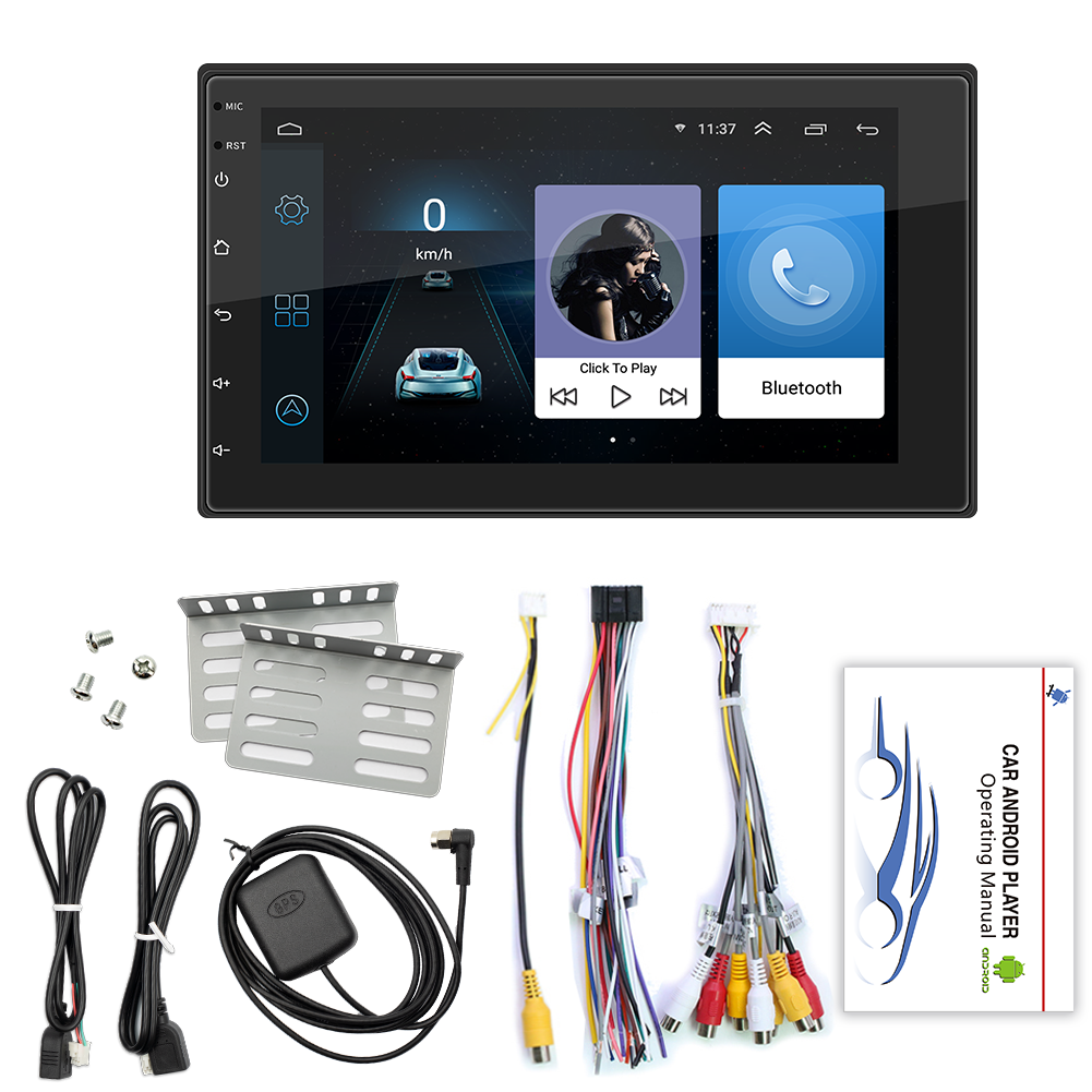 2din 7 Inch Car Radio Multimedia Navigation Android Touch Screen Car Dvd Player