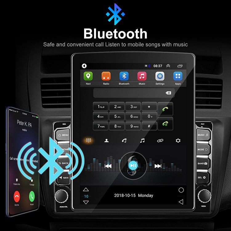 9.7" Universal double din Touch Screen Vertical Radio Stereo Multimedia Gps Navigation radio de coche android Car Dvd Player