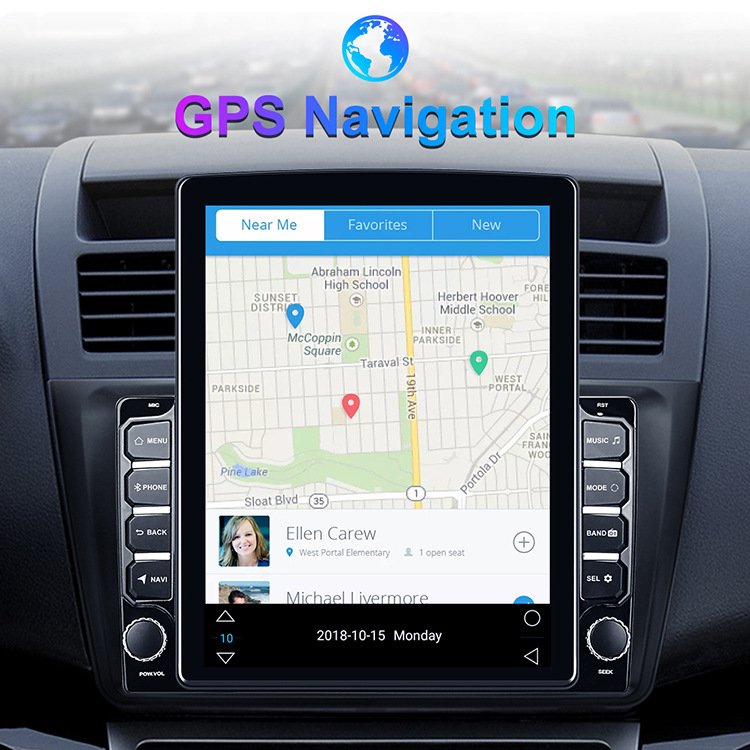 9.7" Universal double din Touch Screen Vertical Radio Stereo Multimedia Gps Navigation radio de coche android Car Dvd Player