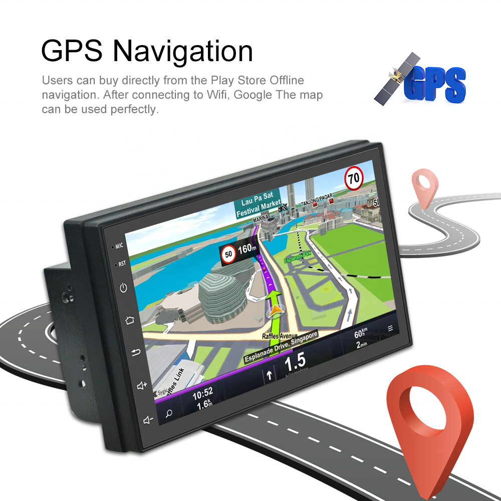 (Stock in EU) Podofo Android Car Radio 7'' Carplay Android Auto GPS RDS HIFI For Mercedes-Benz B200 2008-2011 Wholesale