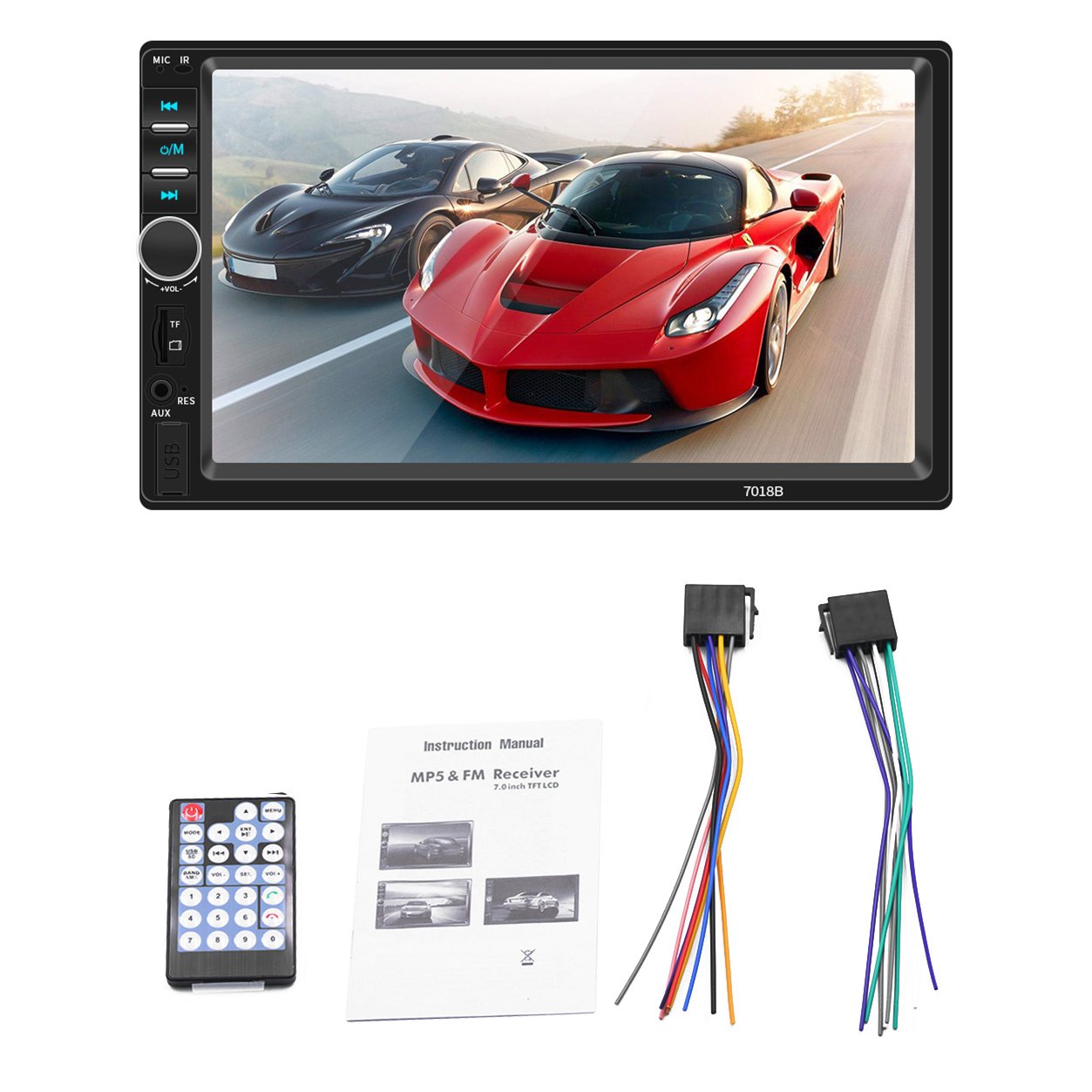Wholesale 7 inch touch screen 2din car stereo double din car radio head unit car mp5 player audio stereo auto dvd player