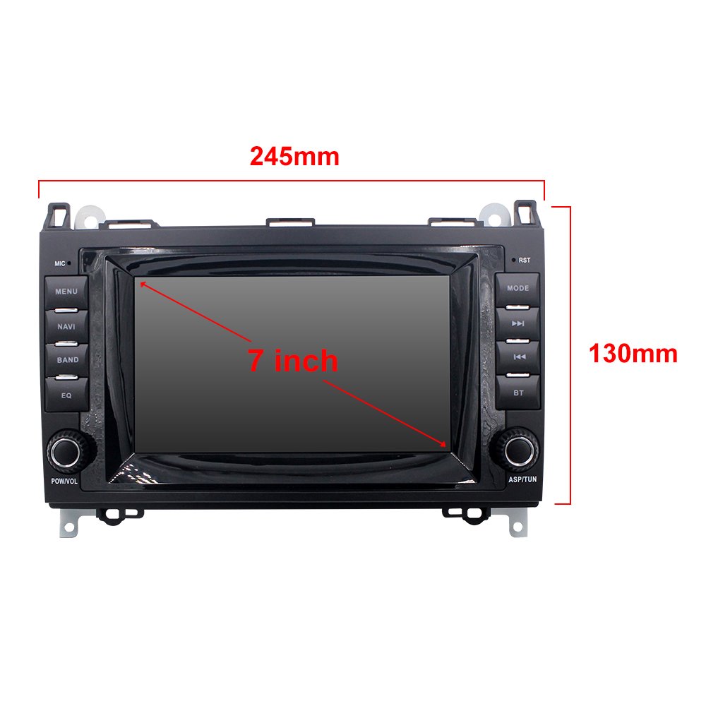 TOPSOURCE 7 inch 2 din auto radio BT WIFI 2+32G4G for Benz Android 11 8CORE Car DVD Player