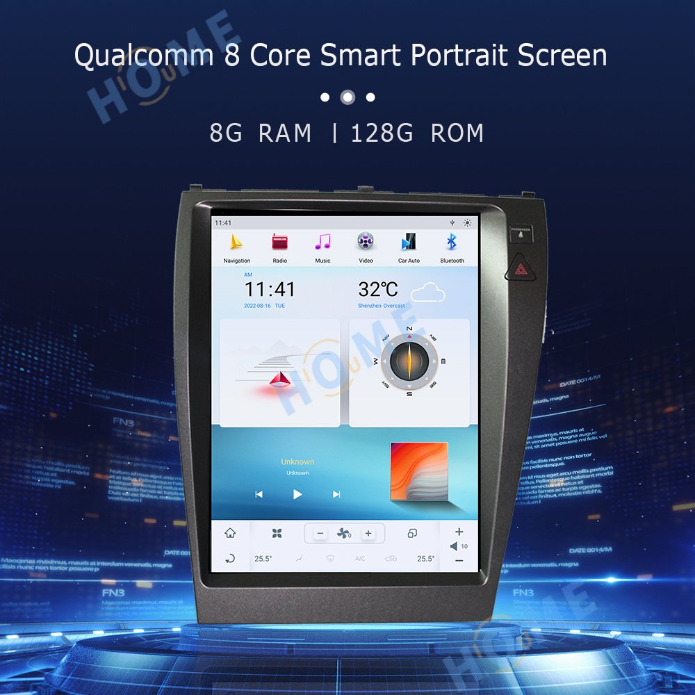 Qualcomm Tesla Screen Car radio Android 11 Multimedia player For Lexus ES240/ES350/IS250/IS300/GS Stereo Carplay Auto GPS Navi