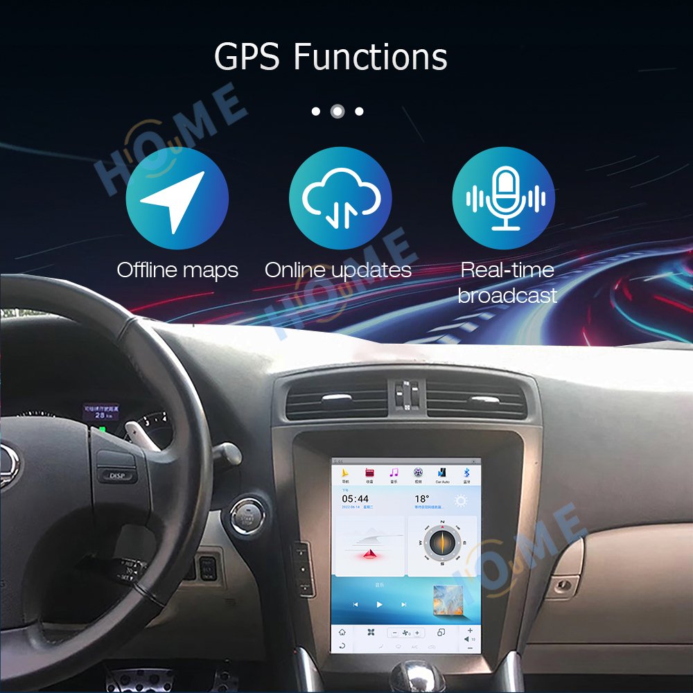 Qualcomm Tesla Screen Car radio Android 11 Multimedia player For Lexus ES240/ES350/IS250/IS300/GS Stereo Carplay Auto GPS Navi