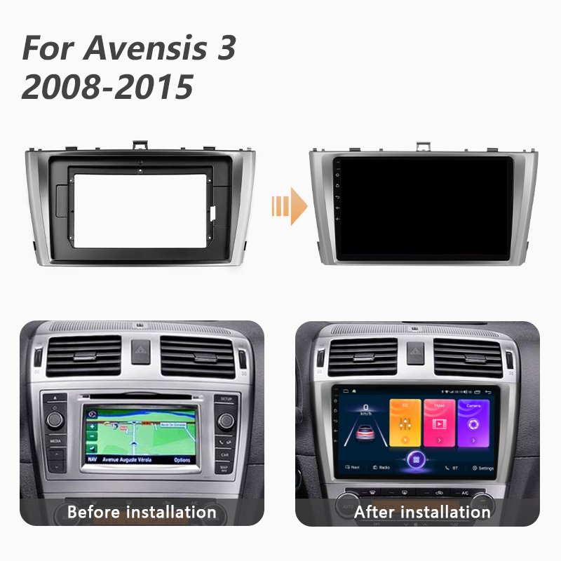 Quad-Core Radio Stereo Android Audio Touch Screen Car Auto DVD Player Multimedia for Toyota Avensis 3 2008-2015