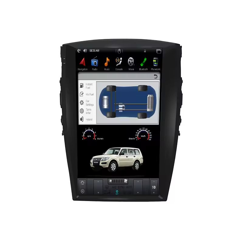 17'' Car DVD Player Android Tesla Style Screen For Mitsubishi Pajero Montero Shogun 2006-2021 Car Stereo Multimedia Radio GPS