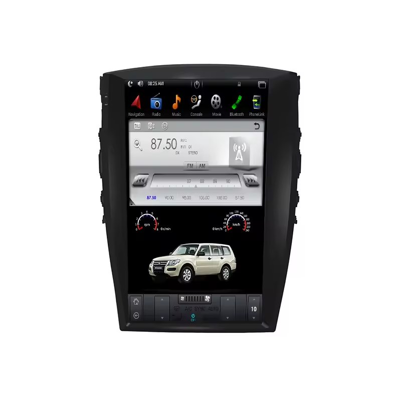 17'' Car DVD Player Android Tesla Style Screen For Mitsubishi Pajero Montero Shogun 2006-2021 Car Stereo Multimedia Radio GPS